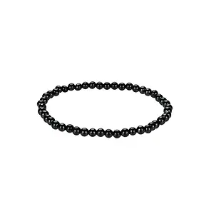 Armband, Schungit (stab.), 04mm Kugeln | Edelsteine, Heilsteine & Schmuck-Handel