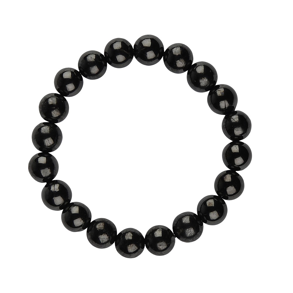 Bracciale, Shungite, perline da 10 mm | grossista gemme e pietre curative