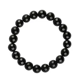 Armband, Schungit (stab.), 10mm Kugeln | Edelsteine, Heilsteine & Schmuck-Handel