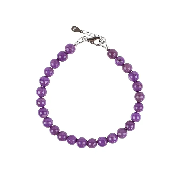 Collar de fosfosiderita, cuentas (06 - 07mm), rodinado, cadena extensible | Marco Schreier