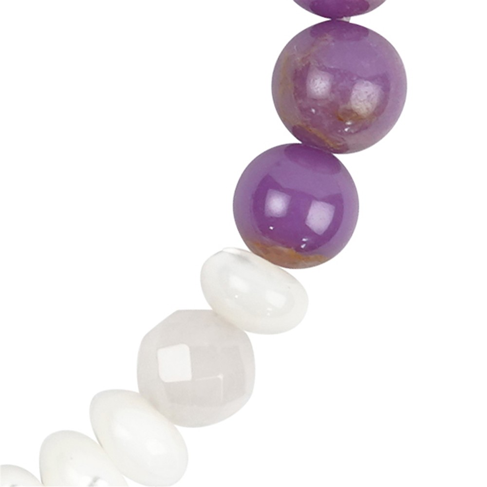 Bracelet, Mother of Pearl, Phosphosiderite, Rose Quartz | Marco Schreier