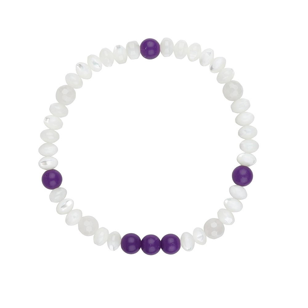 Bracelet, Mother of Pearl, Phosphosiderite, Rose Quartz | Marco Schreier