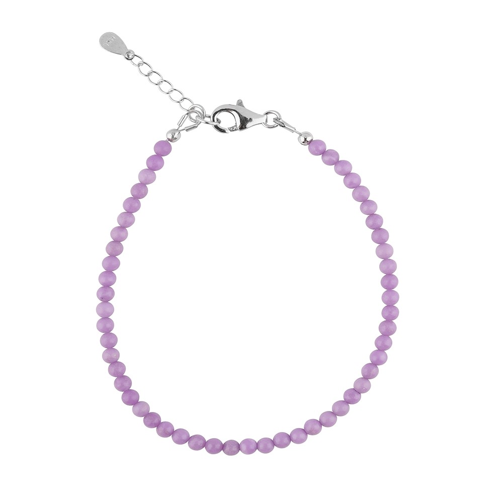 Bracciale fosfosiderite, sfera 03 mm, rodiato | Marco Schreier