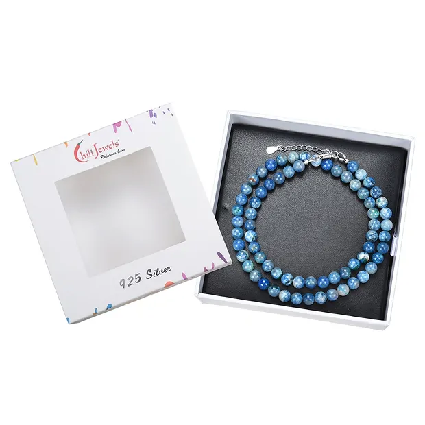 Kette Shattuckit, Kugeln (6mm), rhodiniert | GH Edelsteine, Heilsteine & Schmuck