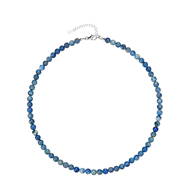 Kette Shattuckit, Kugeln (6mm), rhodiniert | GH Edelsteine, Heilsteine & Schmuck