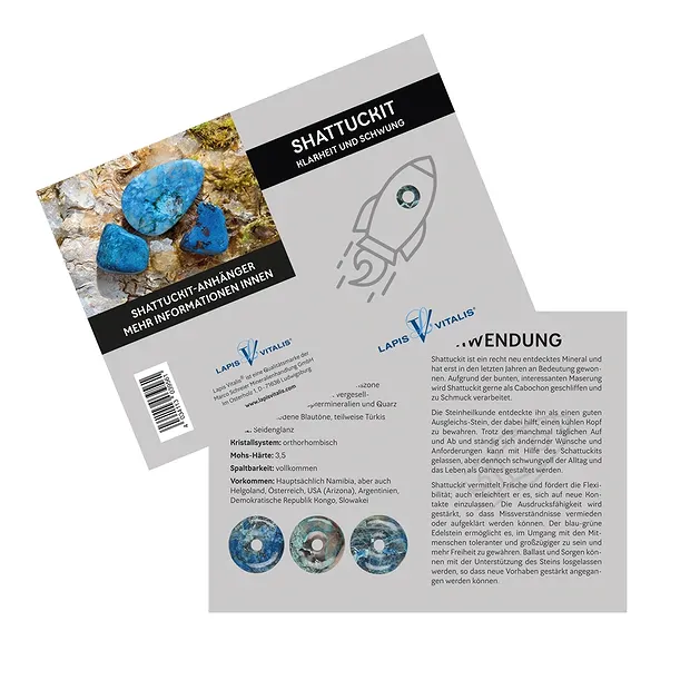 Shattuckite pendant "Clarity and momentum" | wholesaler gems & healing stones