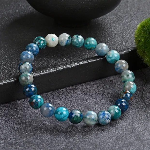 Bracciale, shattuckite, perline da 08 mm | grossista gemme e pietre curative