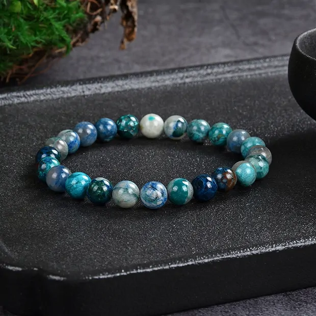 Bracciale, shattuckite, perline da 08 mm | grossista gemme e pietre curative
