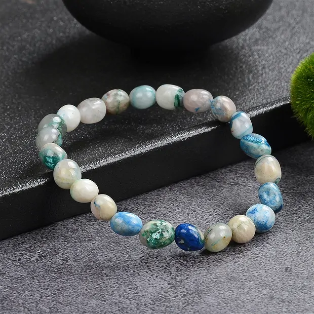 Bracciale, shattuckite, pepite di 8-10 x 6-8 mm | Marco Schreier