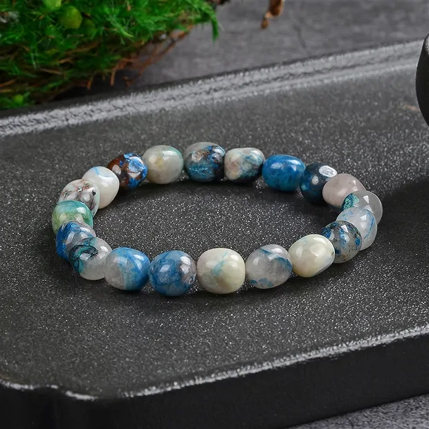 Bracciale, shattuckite, pepite di 10-12 x 8-10 mm | Marco Schreier