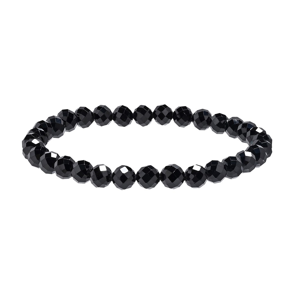 Armband, Spinell (schwarz), 06mm Kugeln, facettiert | Marco Schreier