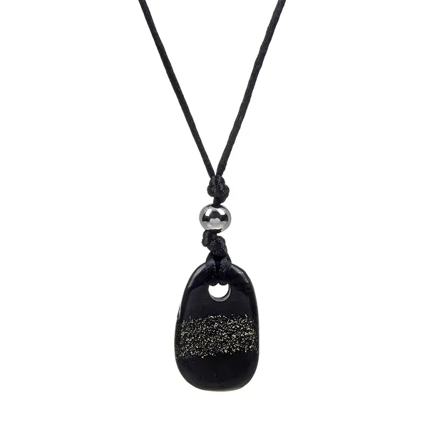 Pyrite pendant in slate "Openness and letting go" | Marco Schreier