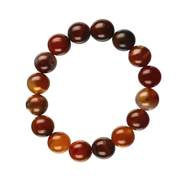 Bracciale, agata (agata condor), perline da 12 mm | Marco Schreier