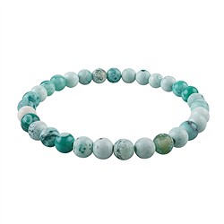 0647050106 Bracelet, Agate (teintée en vert), 08mm perles rondes | Marco Schreier