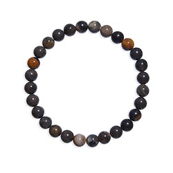 0647450106 Bracelet, Bois silicofié (noir), 06mm boules  | Marco Schreier