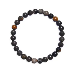 Bracciale, Foresta fossile (nero), perline da 06 mm  | Marco Schreier