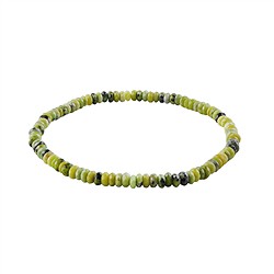 0648451024 Bracelet en Serpentine, boutons (2 × 4 mm), facettés | Marco Schreier