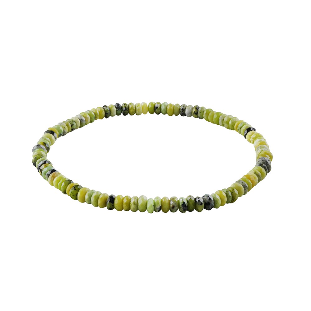 Bracelet en Serpentine, boutons (2 × 4 mm), facettés | Marco Schreier