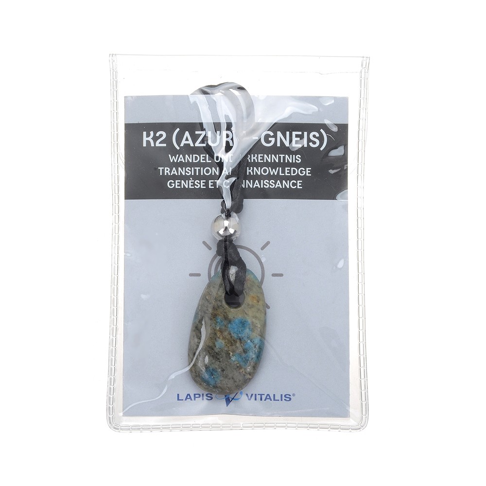 Ciondolo K2 (Azurite gneiss) "Cambiamento e realizzazione" | Marco Schreier