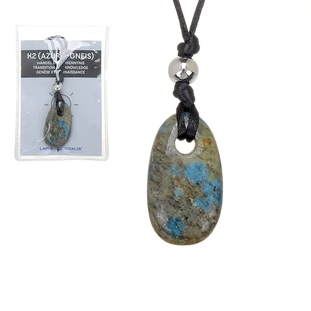 Pendentif K2 (Azurite-Gneiss) "Changement et connaissance". | Marco Schreier