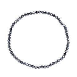 0652951031 Bracelet, silicon (synt.), 03mm beads, faceted, 19cm | Marco Schreier