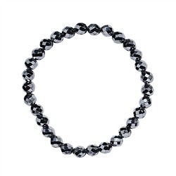 0652951061 Bracciale, silicone (sintetico), perline da 06 mm, sfaccettate | Marco Schreier