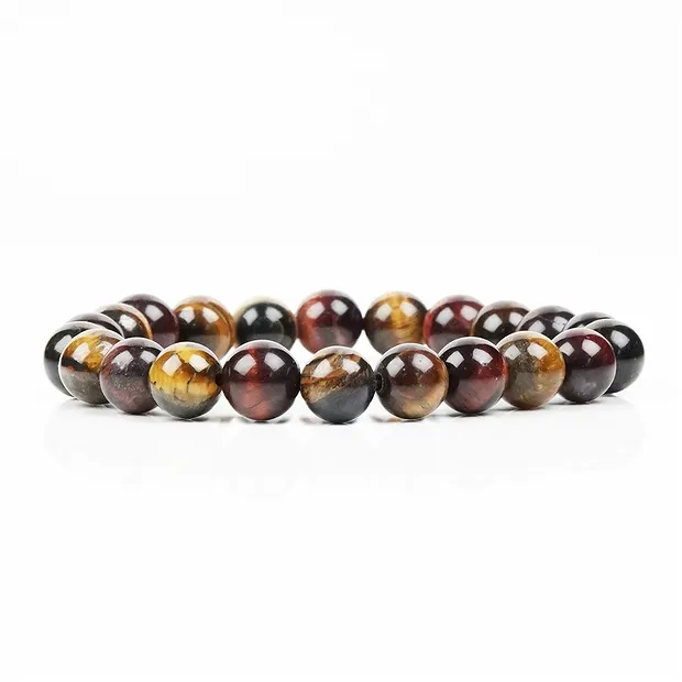 Armband, Tigerauge (gemischt), 08mm Kugeln | GH Edelsteine, Heilsteine & Schmuck