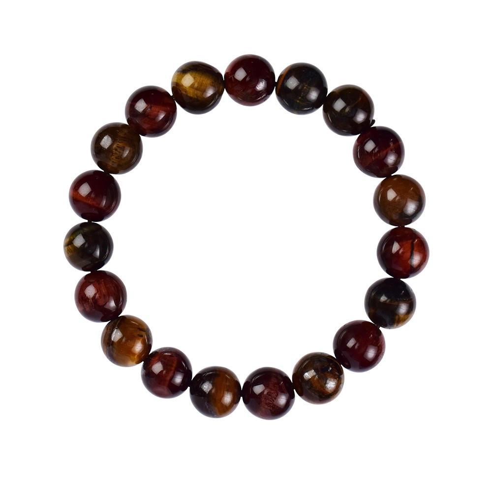 Armband, Tigerauge (gemischt), 10mm Kugeln | GH Edelsteine, Heilsteine & Schmuck