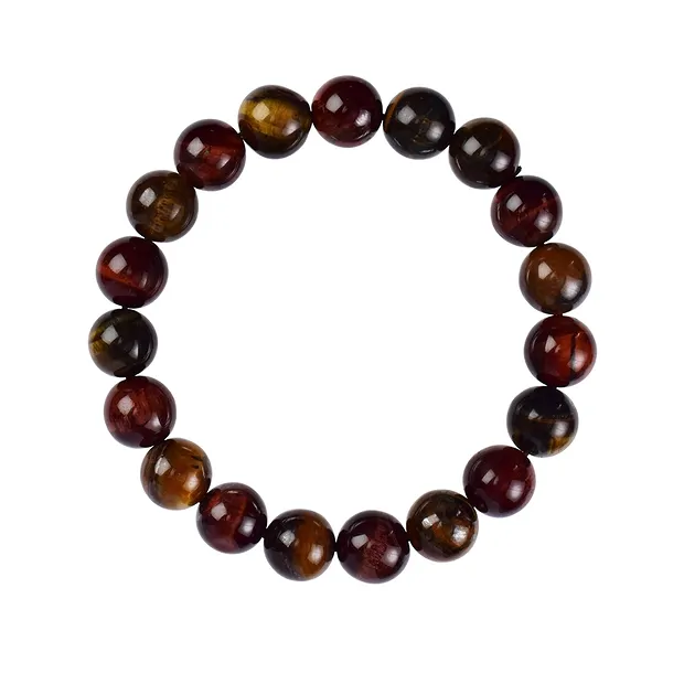 Bracciale, Occhio di tigre (misto), perline da 10 mm | Marco Schreier