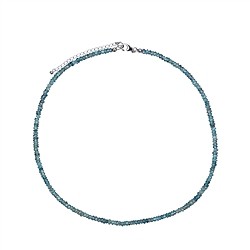 0656319300 Cha&#xEE;ne Zircon (bleu), Boutons 4mm facett&#xE9;s, Cha&#xEE;ne d&#x27;extension, rhodi&#xE9; | Marco Schreier