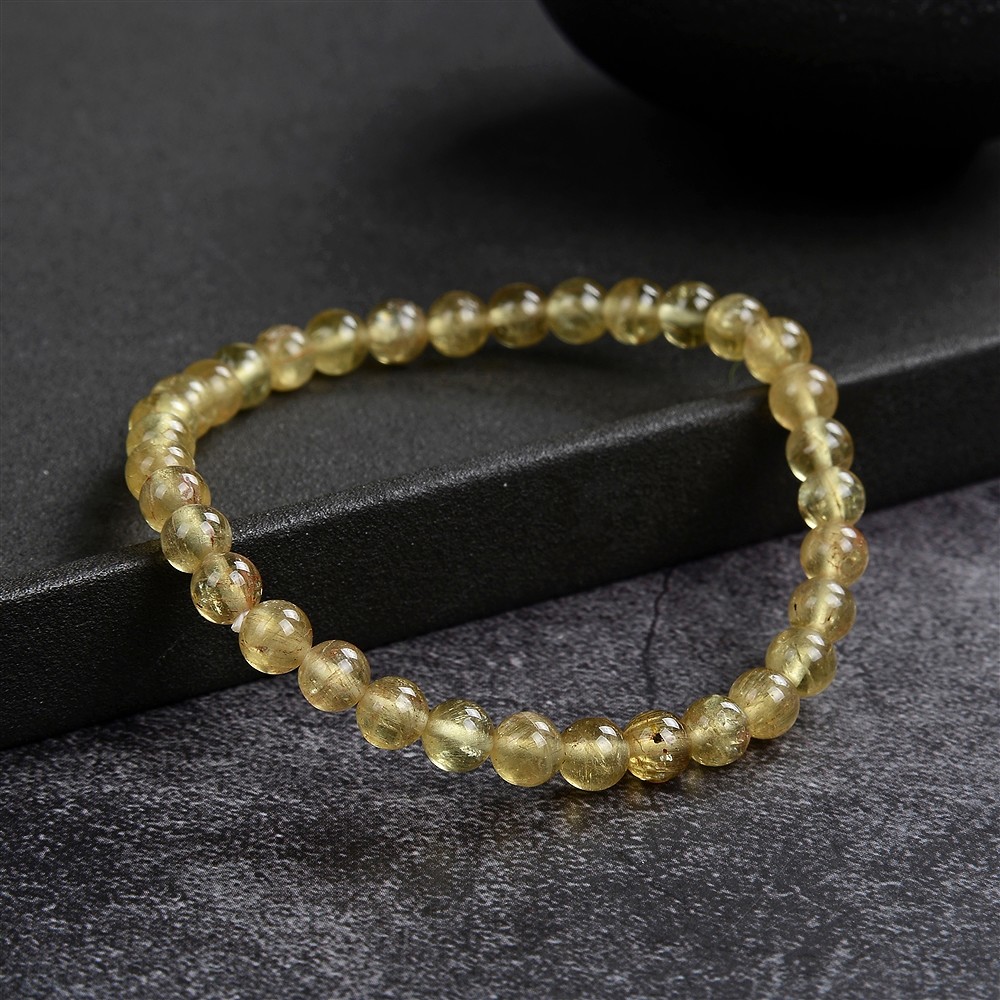 Bracelet, Apatit (yellow), 06mm beads | wholesale gems, healing stones & jewelry