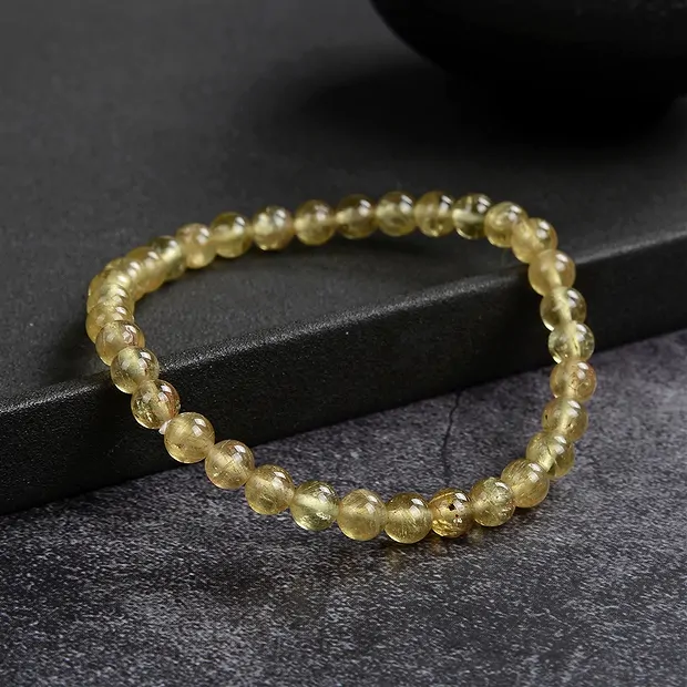 Armband, Apatit (gelb), 06mm Kugeln | Schreier Edelsteine, Heilsteine & Schmuck