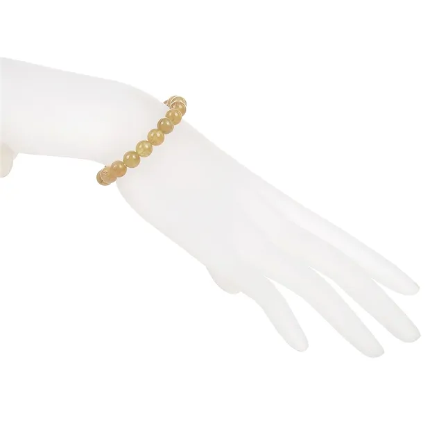 Pulsera, apatito (amarillo), 08mm cuentas | Marco Schreier