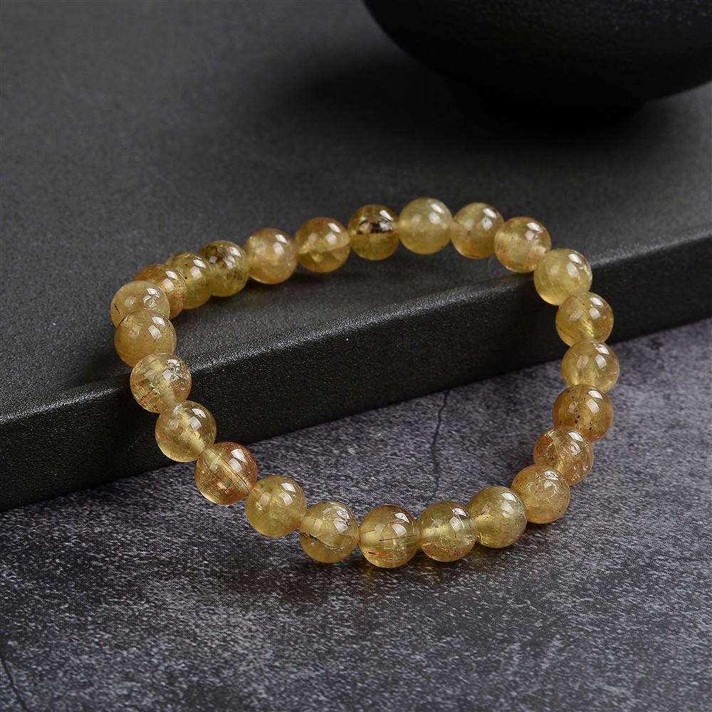 Bracelet, Apatit (yellow), 08mm beads | wholesale gems, healing stones & jewelry