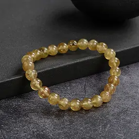Bracciale, Apatite (giallo), perline da 08 mm | Marco Schreier