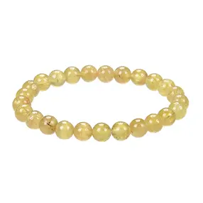 Bracciale, Apatite (giallo), perline da 08 mm | Marco Schreier