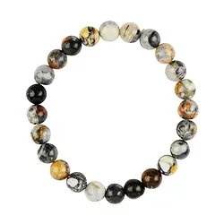 0657650108 Bracelet, maligano jasper, 08mm beads, 19cm | wholesaler gems & healing stones