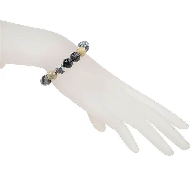 Bracciale, diaspro maligano, perline da 10 mm, 21 cm | Marco Schreier