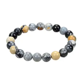 Bracciale, diaspro maligano, perline da 10 mm, 21 cm | Marco Schreier
