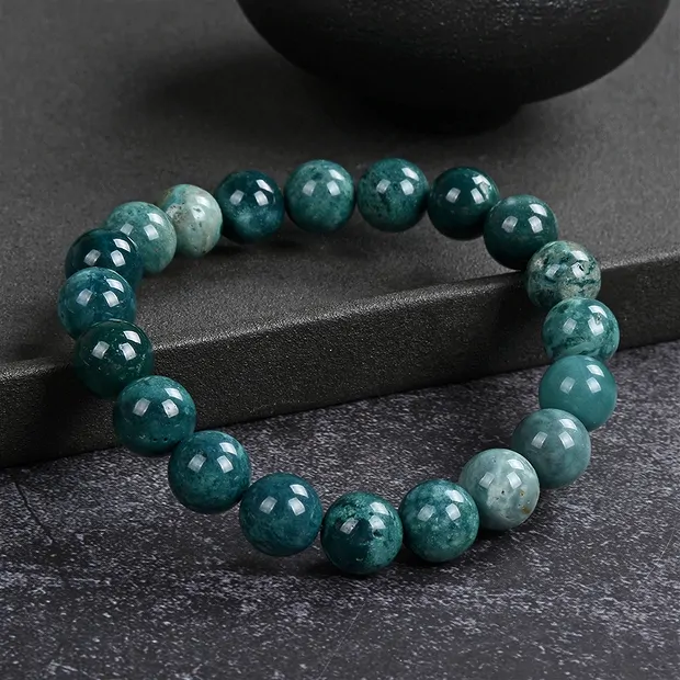 Armband, Ozelot-Jaspis, 10mm Kugeln, 21cm | GH Edelsteine, Heilsteine & Schmuck