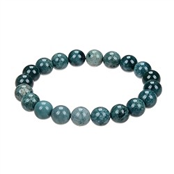 0659450111 Armband, Ozelot-Jaspis, 10mm Kugeln, 21cm | GH Edelsteine, Heilsteine &amp; Schmuck