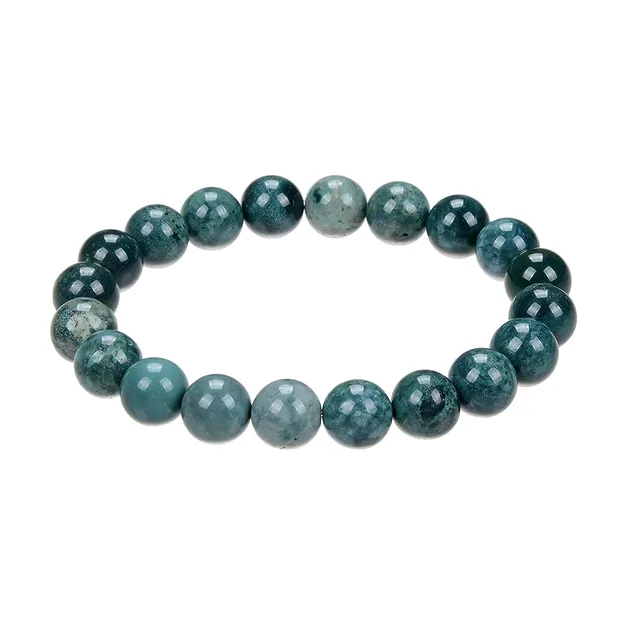 Armband, Ozelot-Jaspis, 10mm Kugeln, 21cm | GH Edelsteine, Heilsteine & Schmuck