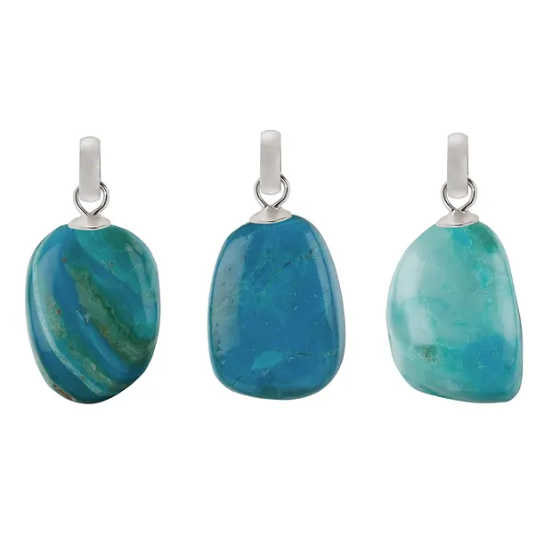 Pendant Atacama Opal, Tumbled Stone Pendant small, rhodiniert (6 pcs./PU) | Marco Schreier