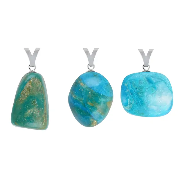 Pendant Atacama Opal, large Tumbled Stone, rhodiniert | Marco Schreier