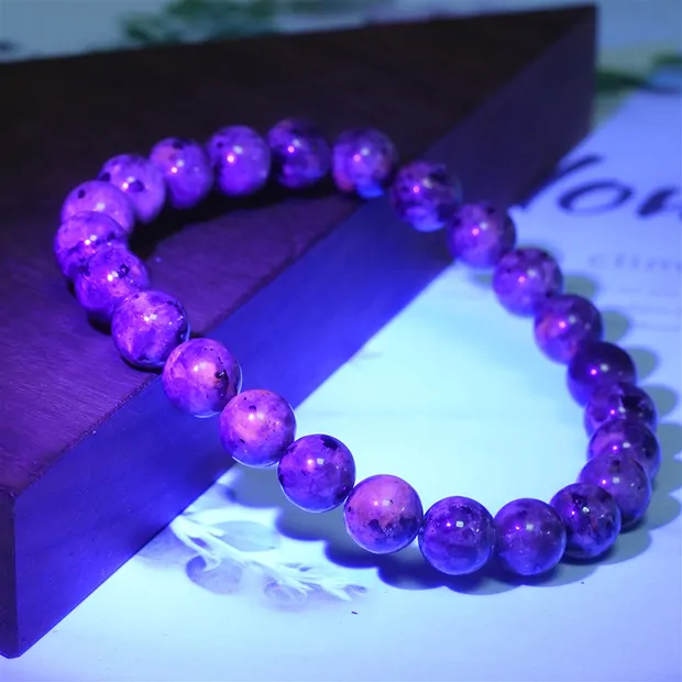 Armband, Yooperlith, 08mm Kugeln | Großhändler Edelsteine, Heilsteine & Schmuck