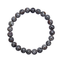 0664350108 Bracciale, Yooperlith, perline da 08 mm | grossista gemme e pietre curative