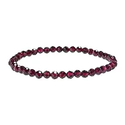 0666251041 Bracelet, Rhodolite (grenat), 04mm boules, facettes | Marco Schreier