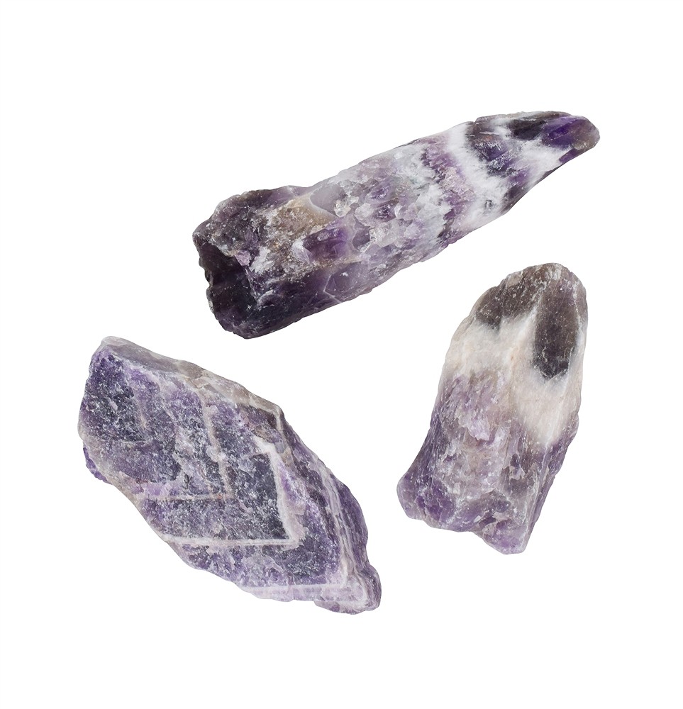 Rohsteine Amethyst (gebändert), 05 - 07cm | GH Edelsteine, Heilsteine & Schmuck