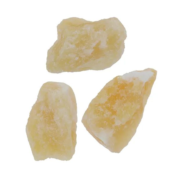 Calcite (orange) rough stones, 03 - 05cm | wholesaler gems & healing stones