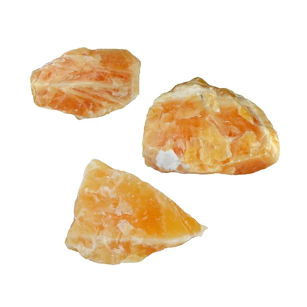 Rohsteine Calcit (orange), 0,05 - 0,1 kg/St. | Edelsteine, Heilsteine & Schmuck
